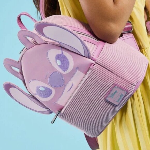 Loungefly Disney Lilo & Stitch Corduroy Mini Backpack-NWOT - Picture 4 of 9